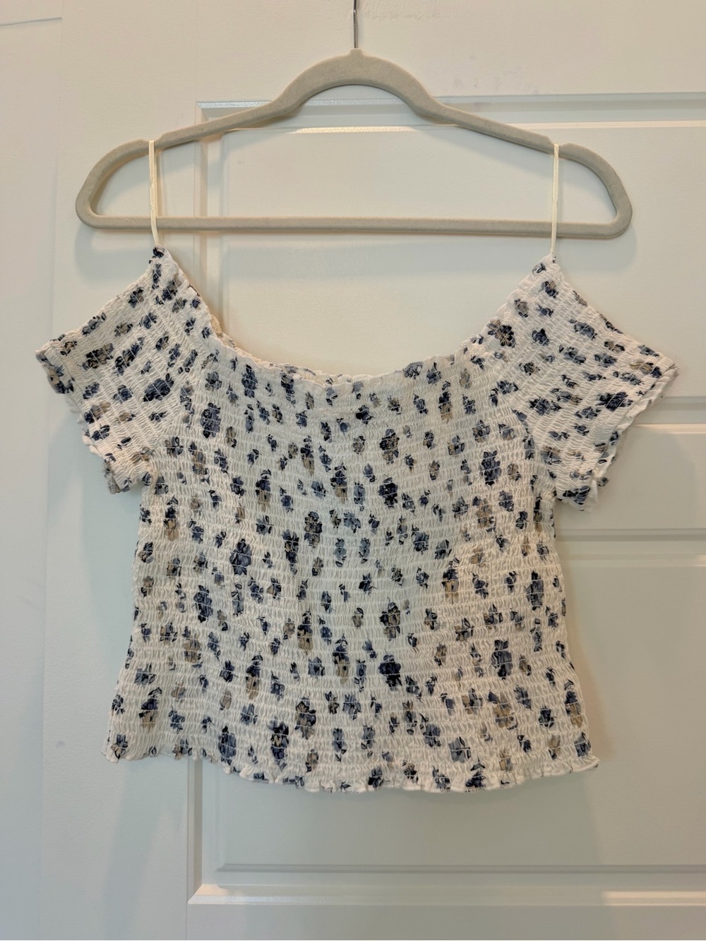 Urban Outfitters Floral Ruched Top Size L